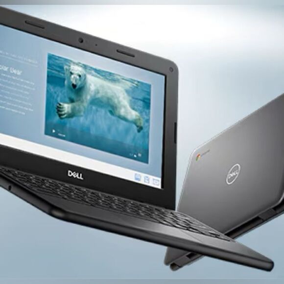 DELL 2 in 1 Chromebook 3100 Laptop in Gray Gunmetal Color (refurbished/used) - Picture 10 of 16